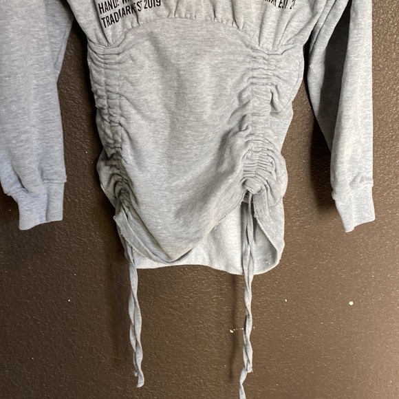 Missguided Mock Neck Sweater With Adjustable Front Ruches - Picture 2 of 8